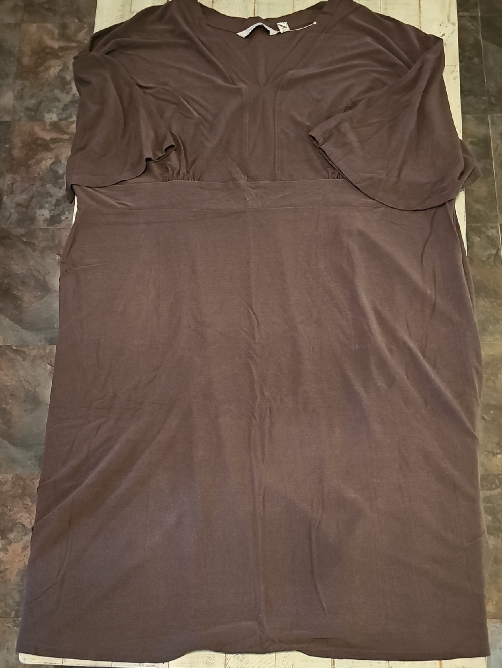 Avenue Chocolate Brown Plus Size Midi Dress